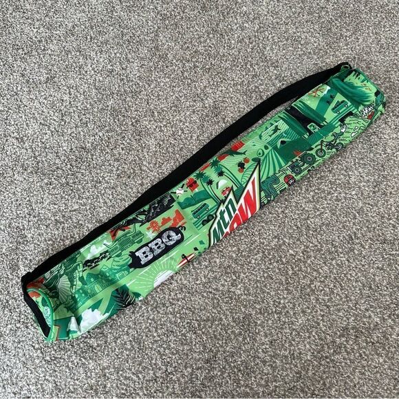 Insulated Tube Cooler 6 Can Soft Sling Cooler Sleeve Beverage Sling Mountain Dew - Picture 3 of 9